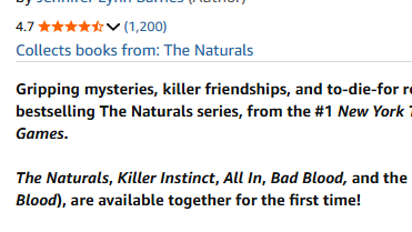The Naturals Paperback Boxed Set after promotion